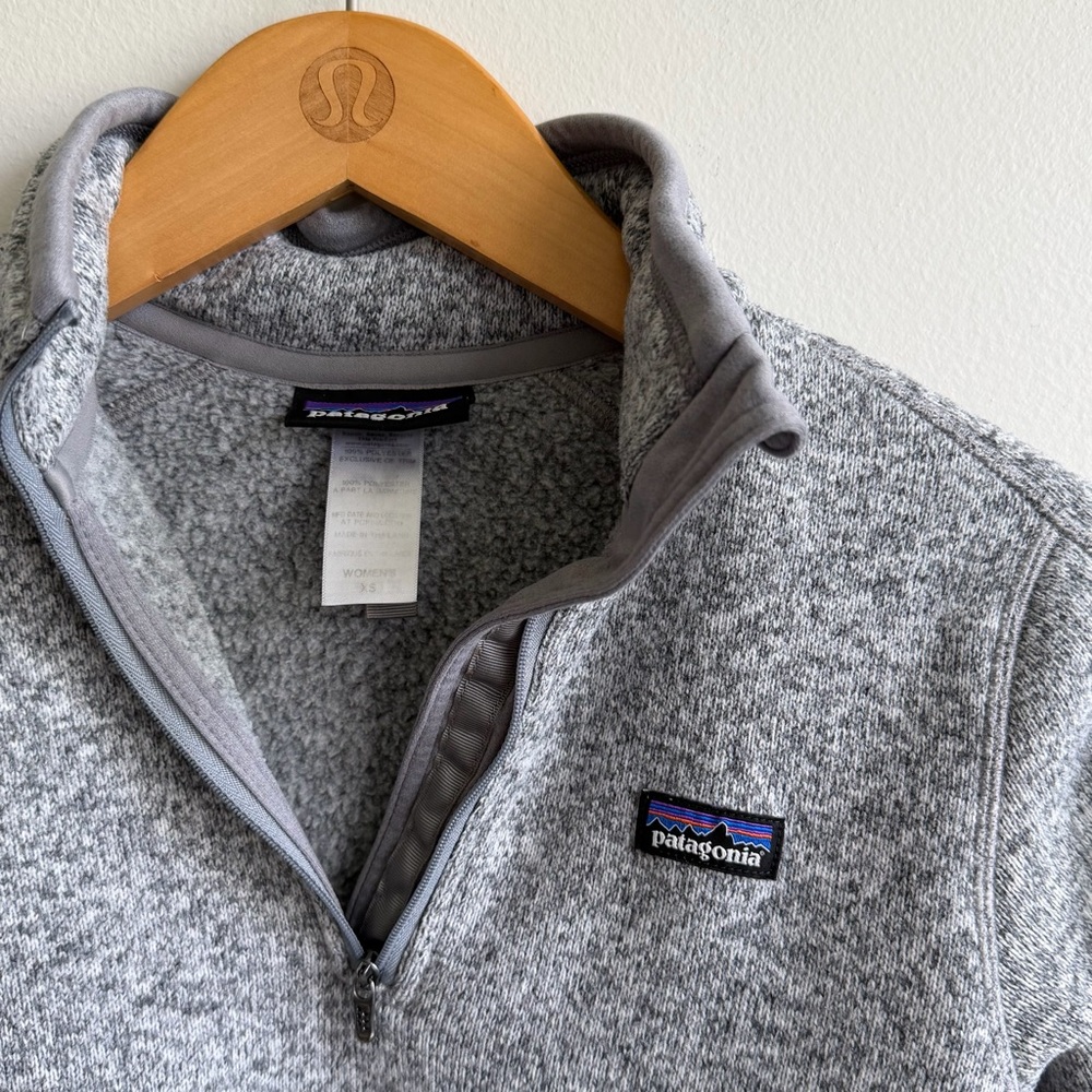 Patagonia Better Sweater Quarter Zip Fleece Gray Women’s - Picture 3 of 7